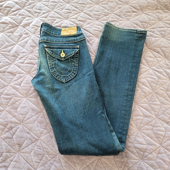 True Religion Denim - TRUE RELIGION Whisker Low Rise 90's Jeans size 27